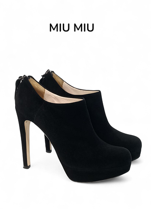 Кожаные ботильоны miu miu оригинал