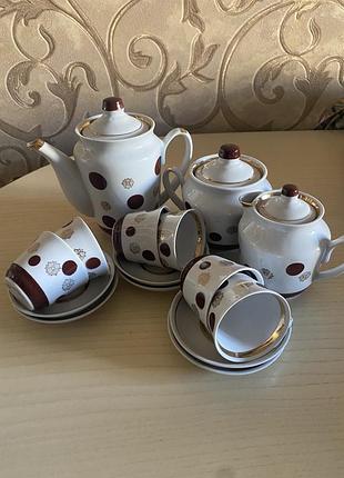 Сервіз фарфоровий кавовий, 6 персон