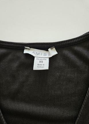 Лонгслив топ с вырезом 3