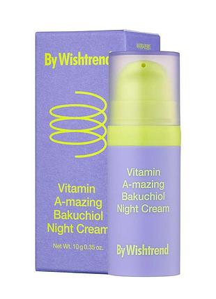 By wishtrend vitamin a-mazing bakuchiol night cream ночной омолаживающий крем с ретиналом и бакучиолом
