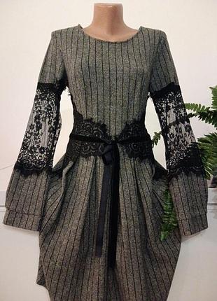 Платье женское -миди, тёплое.