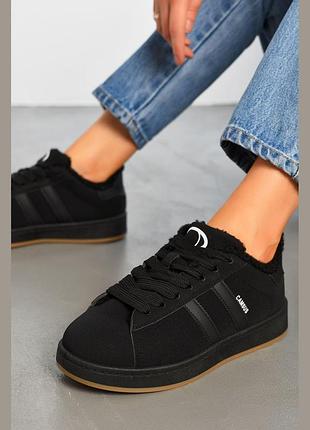 Зимові утеплені кеди кросівки campus