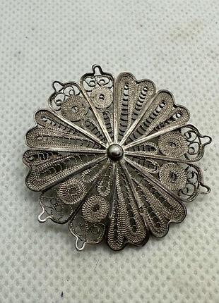 Брошка срібло