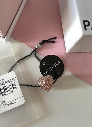 Оригинальный шарм сердце на браслет оригинал пандора pandora