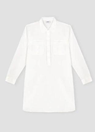 Рубашка блуза туника коттон/лён/шелк