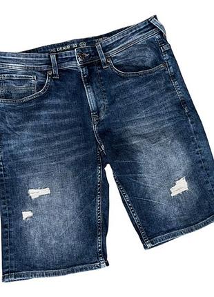 Р. 44–46 / m–l мужские синие джинсовые шорты denim