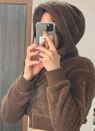Укорочена кофта тедді