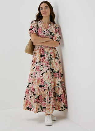 Нежное хлопковое макси платье papaya.