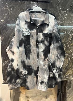 Крутая стильная микровельветовая рубашка