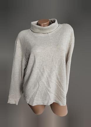 Светр з високим воротом бежевий жіночий