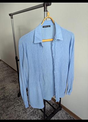 Сорочка жатка блакитна , м-хл