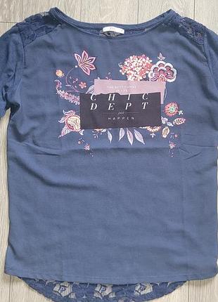 Футболка с кружевом сзади