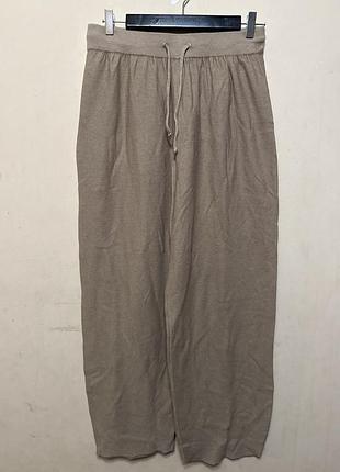 Брюки хлопок трикотаж mango бочонком