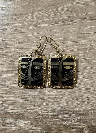 Винтажные серьги с тигриками
