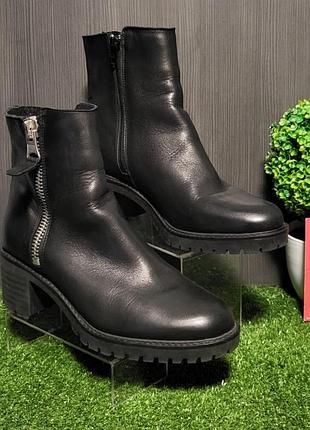 Женские кожаные ботинки roberto santi, 39/25 см