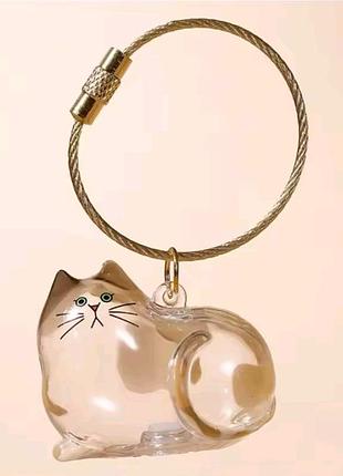 Эксклюзивный брелок-капсула "котик" - ваш запоминающийся талисман!