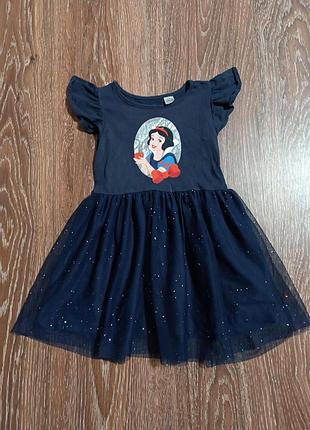 Нарядное платье с фатиновой юбкой, белоснежка