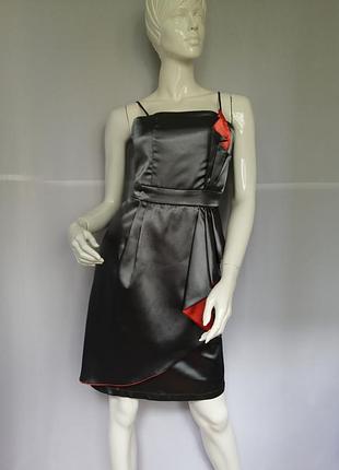 Атласное платье