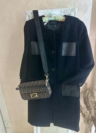 Пальто демісезонне чорне