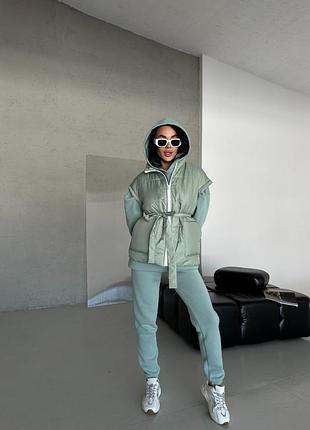 Костюм теплый тройка