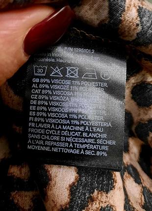 H&m блуза в леопардовый принт 8