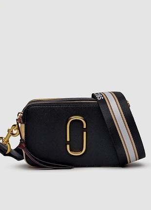 Сумка marc jacobs the snapshot black/gold