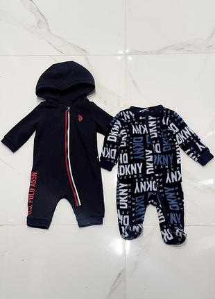 Теплі чоловічкі  polo і dkny pp 0-3