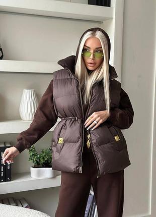 Костюм теплый ломтики тройка люкс качество в трех цветах, новинка сезона