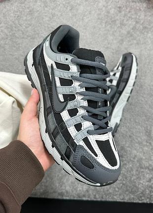 Р.36-41 кроссовки nike p-6000 black grey gore tex 0706