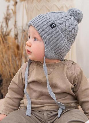 Шапка и хомут снуд для мальчика девочки