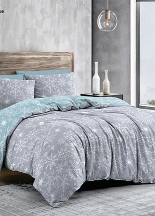 Комплект постільної білизни сніжинки новорічний