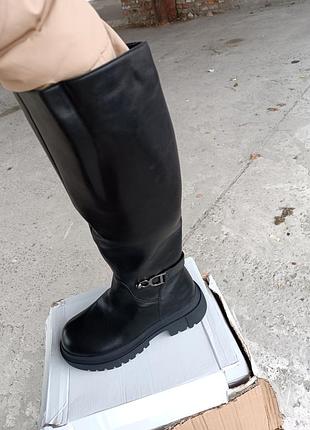 Жіночі зимові чоботи рівний хід 36,37,