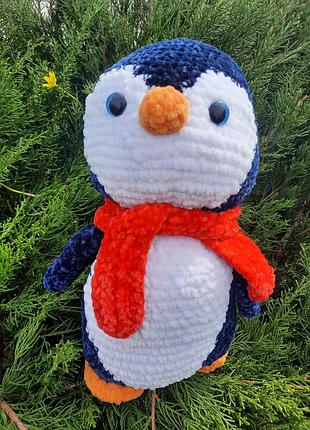 Амигуруми. прекрасный пингвин. ручная работа