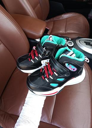 Детские демисезонные ботинки хайтопы для девочки