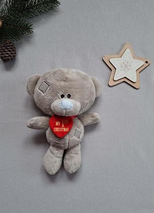 Мягкая игрушка новогодняя мишка медведь