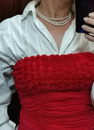 Топ корсет бандо цветы бюстье в будуарном стиле