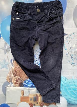 Теплі штани брюки вельветові на підкладці 3/4 років