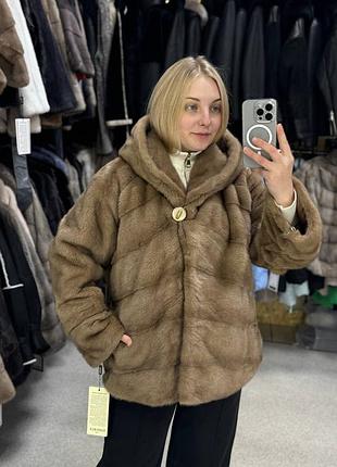 Розкішна шуба з натурального хутра норки харків