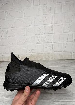 Черные adidas predator сороконожки бампы 41 размер