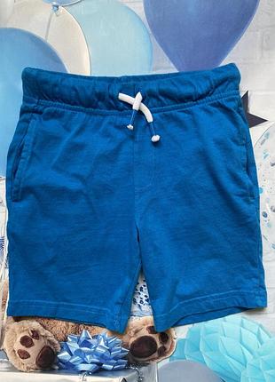 Трикотажні шорти 3-4 роки сині f&f