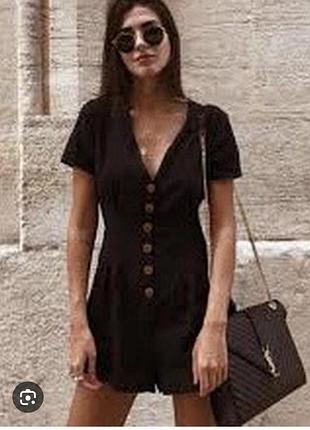 Ромпер комбинезон, на пуговицах, вязка