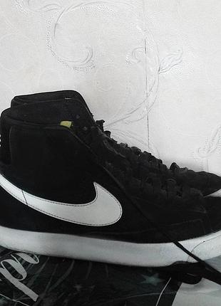 Кросівки nike blazer mid 77 чорні 3