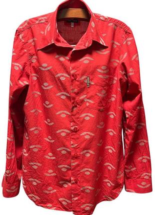 Сорочка-чоловіча-armani jeans- червона