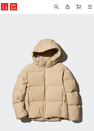 Бесшовный пуховик uniqlo seamless down