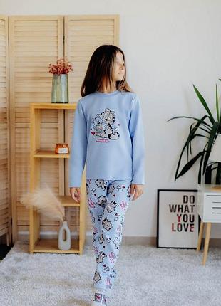 Пижама. хлопок с начесом. разные цвета.