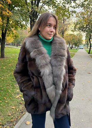 Шуба женская натуральная норка