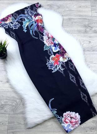 Платье миди в цветочный принт1 фото