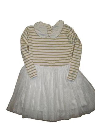 Тепла сукня з рукавом на 4-5років