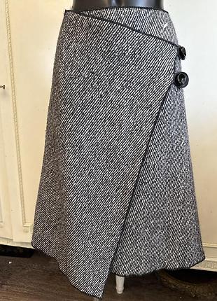 Спідниця назапах вовна