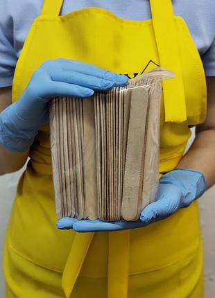 Деревянные шпателя для сахарной пасты 100 шт в уп